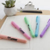 Pen Style Highlighter with Pocket Clip, Pastel, 5 Per Pack, 12 Packs