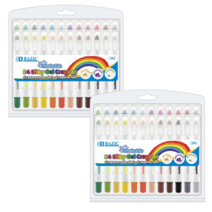 Washable Silky Gel Crayons, 24 Per Pack, 2 Packs