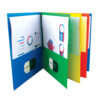 8-Pocket Folder, Assorted Colors, Pack of 6