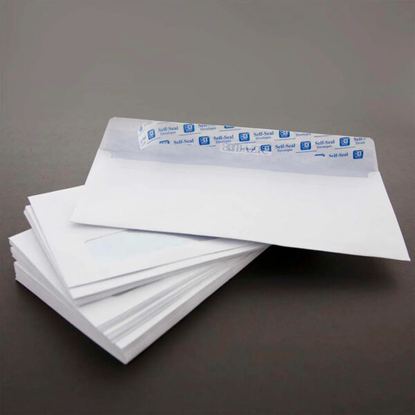 Self-Seal Security Single Window Envelopes, #10, Box of 500