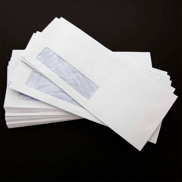 Self-Seal Security Single Window Envelopes, #10, Box of 500