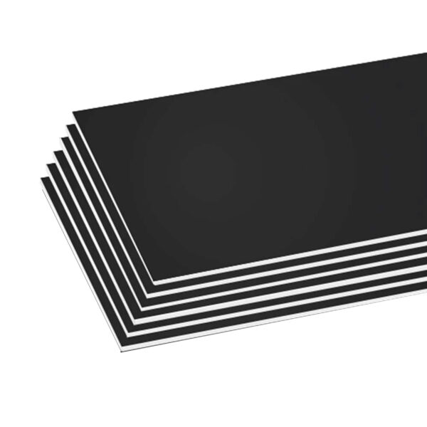 Foam Board, Black, 20" x 30", Pack of 6