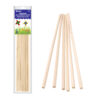 Round Natural Wooden Dowel, 3-8" x 12", 6 Per Pack, 12 Packs