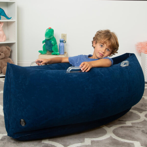 Comfy Hugging Peapod Sensory Pod, 48", Ages 3-6 Up to 4 Feet Tall, Blue