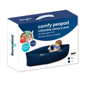 Comfy Hugging Peapod Sensory Pod, 60", Ages 6-12 Up to 3-5'1" Tall, Blue