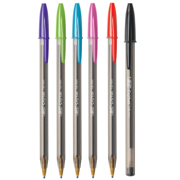 Cristal Xtra Bold Fashion Ballpoint Pen, Medium Point (1.6mm), Assorted Colors, 24 Per Pack, 2 Packs