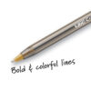 Cristal Xtra Bold Fashion Ballpoint Pen, Medium Point (1.6mm), Assorted Colors, 24 Per Pack, 2 Packs