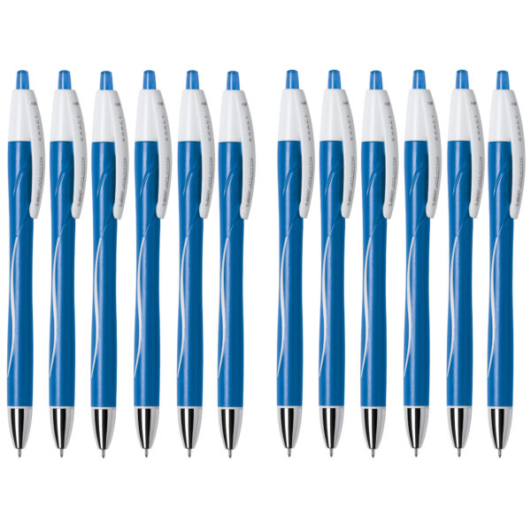 Glide Exact Retractable Ball Point Pen, Fine Point (0.7 mm), Blue, 12-Count