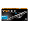 Glide Bold Retractable Ball Point Pen, Bold Point (1.6mm), Black, 12-Count