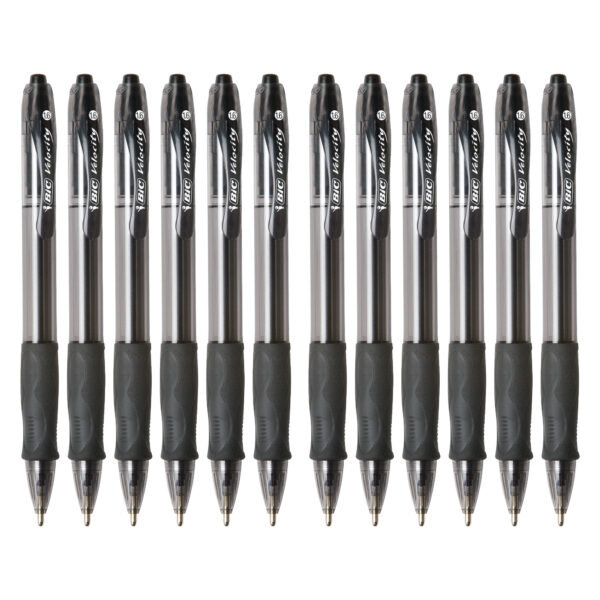 Glide Bold Retractable Ball Point Pen, Bold Point (1.6mm), Black, 12-Count