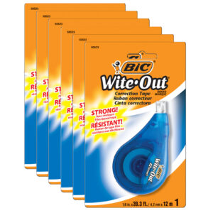 Wite-Out EZ Correct Correction Tape, Pack of 6