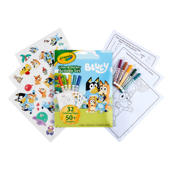 Color & Sticker Activity Set, Bluey, 3 Sets