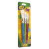 Big Paintbrush Set, Flat, 4 Per Pack, 4 Packs