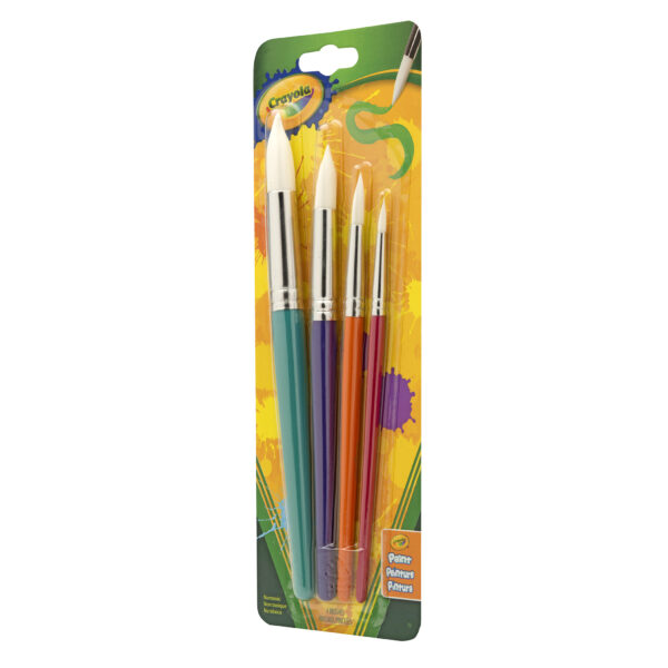 Round Brush Set, 4 Per Pack, 4 Packs