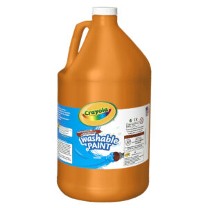 Washable Paint, Orange, Gallon