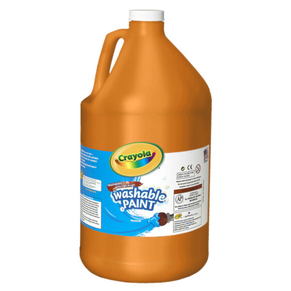 Washable Paint, Orange, Gallon