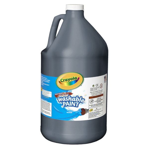 Washable Paint, Black, Gallon