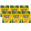 Jumbo Crayons, 8 Per Box, 6 Boxes