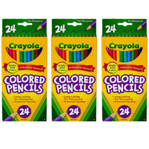 Colored Pencils, 24 Per Box, 3 Boxes