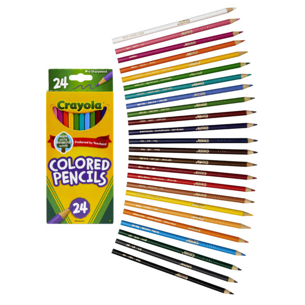 Colored Pencils, 24 Per Pack, 36 Packs