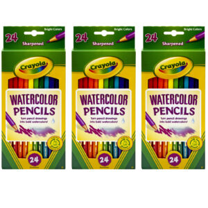 Watercolor Pencils, 24 Per Box, 3 Boxes