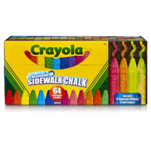 Ultimate Washable Sidewalk Chalk, 64 Count