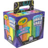 Washable Glitter Sidewalk Chalk, 24 Per Pack, 3 Packs