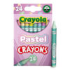 Pastel Crayons, 24 Colors Per Pack, 6 Packs