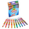 SWIRL Mini Twistable Crayons, 10 Per Pack, 6 Packs