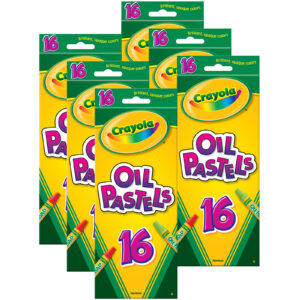 Oil Pastels, 16 Per Box, 6 Boxes