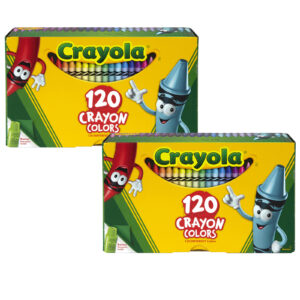 Crayons, Regular Size, 120 Per Box, 2 Boxes