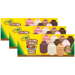 Colors of the World Project Paint, 2oz Jars, 10 Per Pack, 3 Packs