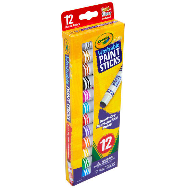 Washable Paint Sticks, 12 Per Pack, 2 Packs