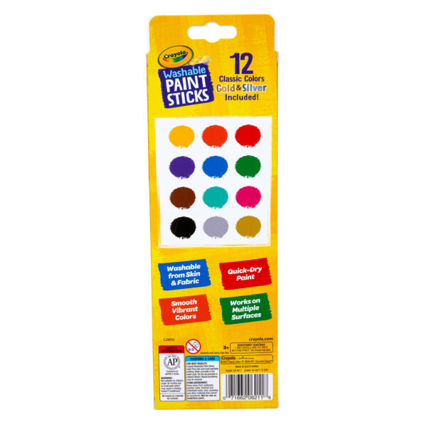 Washable Paint Sticks, 12 Per Pack, 2 Packs