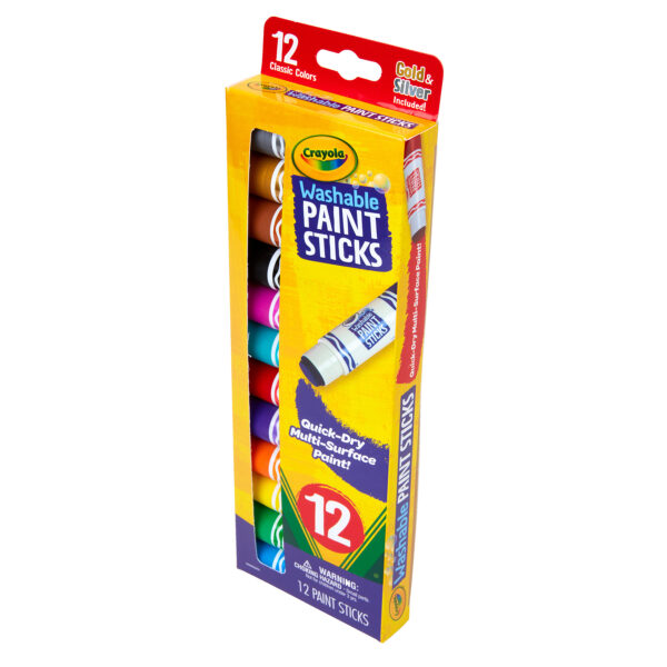 Washable Paint Sticks, 12 Per Pack, 2 Packs