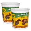 Air-Dry Clay, Terra Cotta, 5 lb Tub, Pack of 2