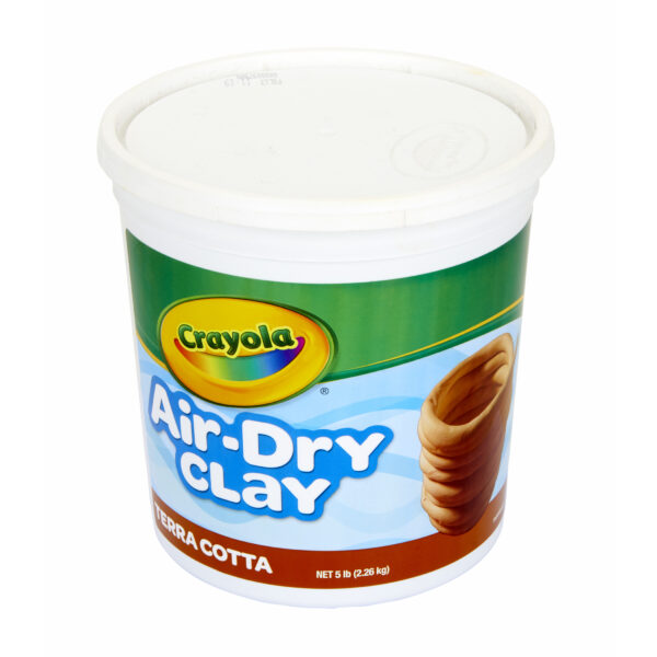 Air-Dry Clay, Terra Cotta, 5 lb Tub, Pack of 2