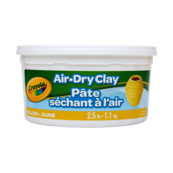 Air Dry Clay, 2.5lb Tub, Yellow, Pack of 4