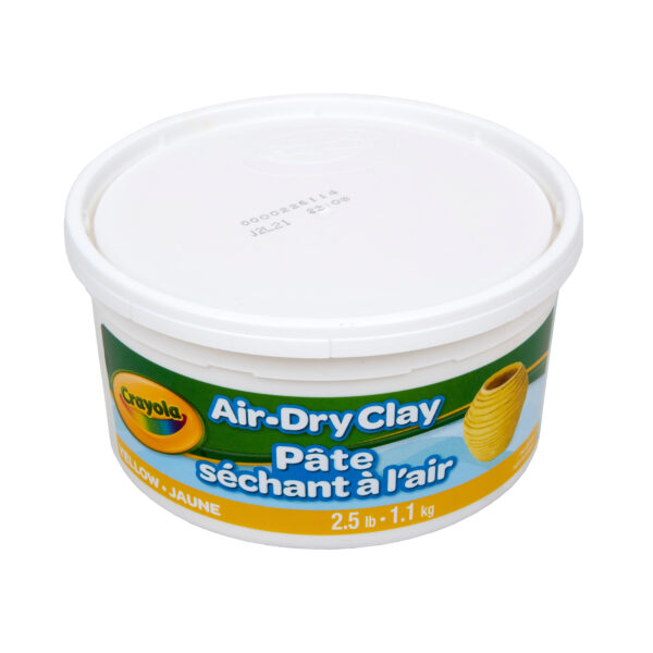 Air Dry Clay, 2.5lb Tub, Yellow, Pack of 4