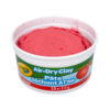 Air Dry Clay, 2.5lb Tub, Red, Pack of 4