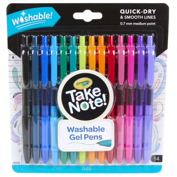 Take Note! Washable Gel Pens, Pack of 14