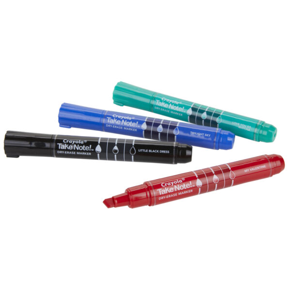 Take Note Chisel Tip Dry Erase Marker, 4 Per Pack, 6 Packs