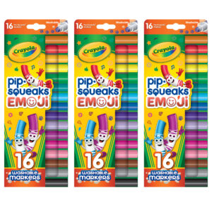 Pip Squeaks Stamper Markers, 16 Per Pack, 3 Packs