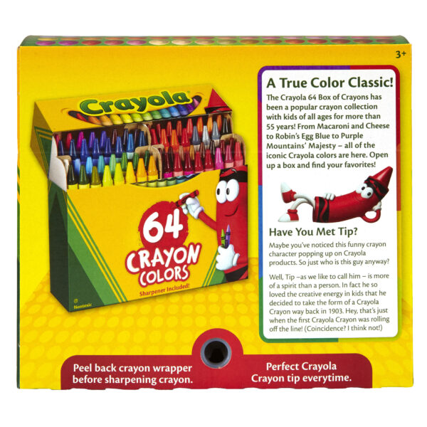 Crayons, Regular Size, 64 Per Box, 3 Boxes