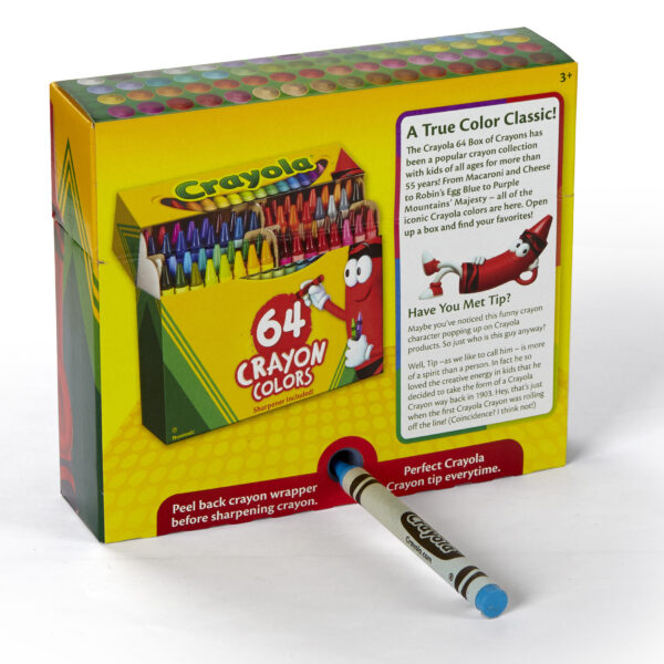 Crayons, Regular Size, 64 Per Box, 3 Boxes