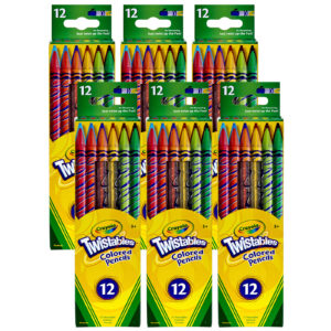 Twistables Colored Pencils, 12 Per Box, 6 Boxes