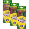 Twistables Colored Pencils, 18 Per Box, 3 Boxes