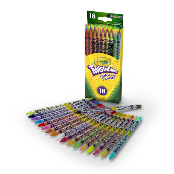 Twistables Colored Pencils, 18 Per Box, 3 Boxes