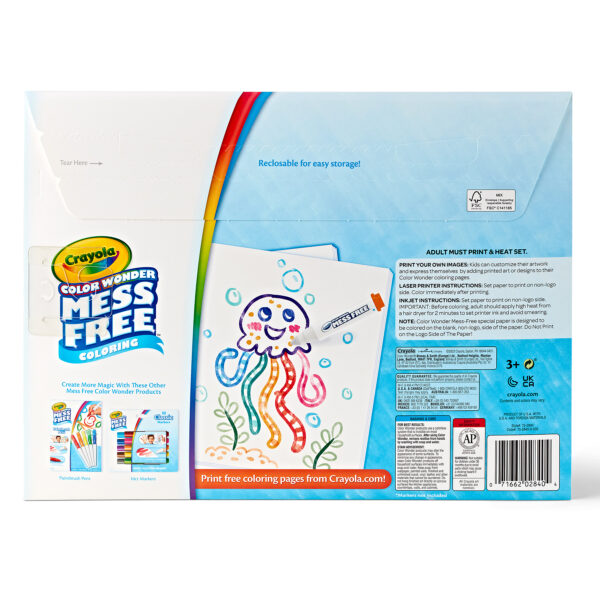 Color Wonder Blank Coloring Pages, 50 Per Pack, 2 Packs