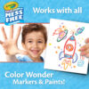 Color Wonder Blank Coloring Pages, 50 Per Pack, 2 Packs